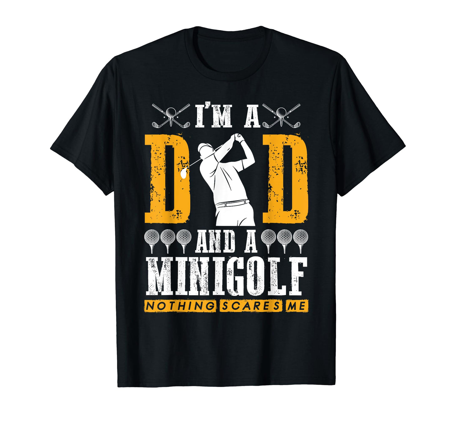 Mini Golf Dad Golfing Golf Course Golf T-Shirt - Custom Art Print Unisex - T-Shirt, Sweatshirt, Hoodie