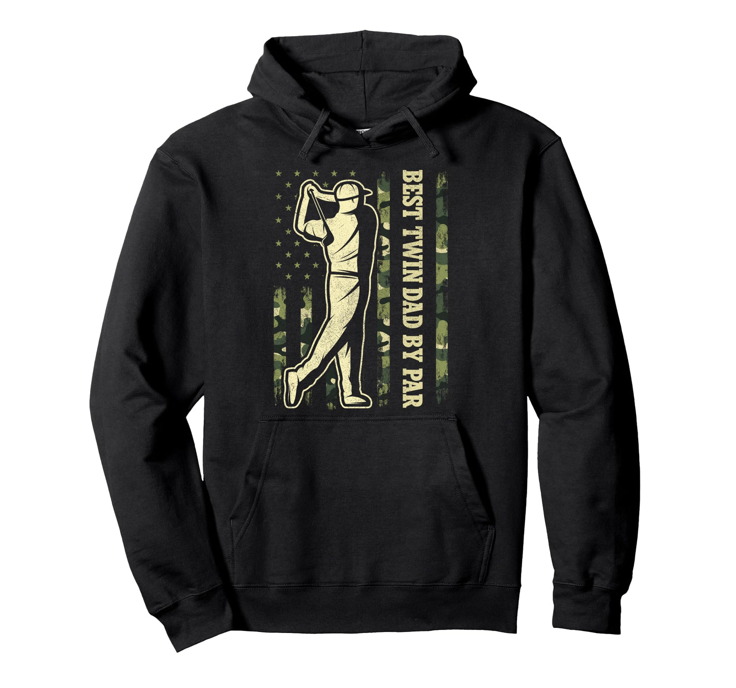 Fathers Day Golf Camo Usa Flag Best Twin Hoodie - Unique Graphic Men Women - T-Shirt, Sweatshirt, Hoodie