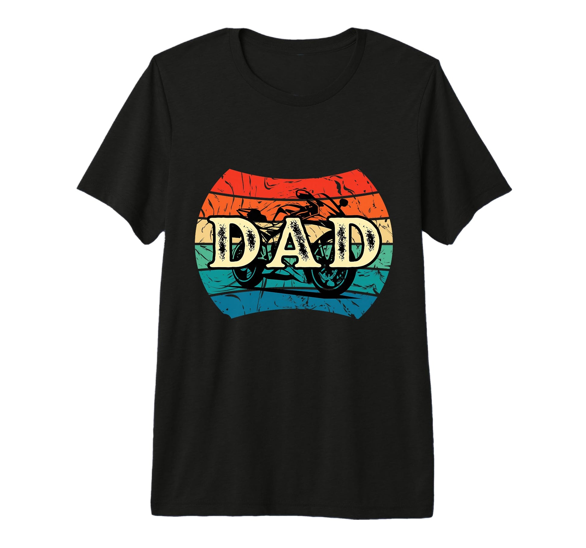 Biker Dad Funny Motorcycle Fathers T-Shirt - Fun Novelty Design for Adults - T-Shirt, Sweatshirt, Hoodie