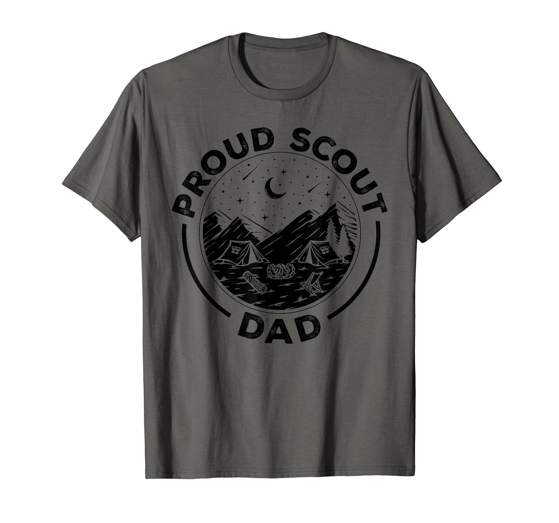Camping Proud Scout Dad Scouting T-Shirt - Casual Everyday Wear for Adults - T-Shirt, Sweatshirt, Hoodie
