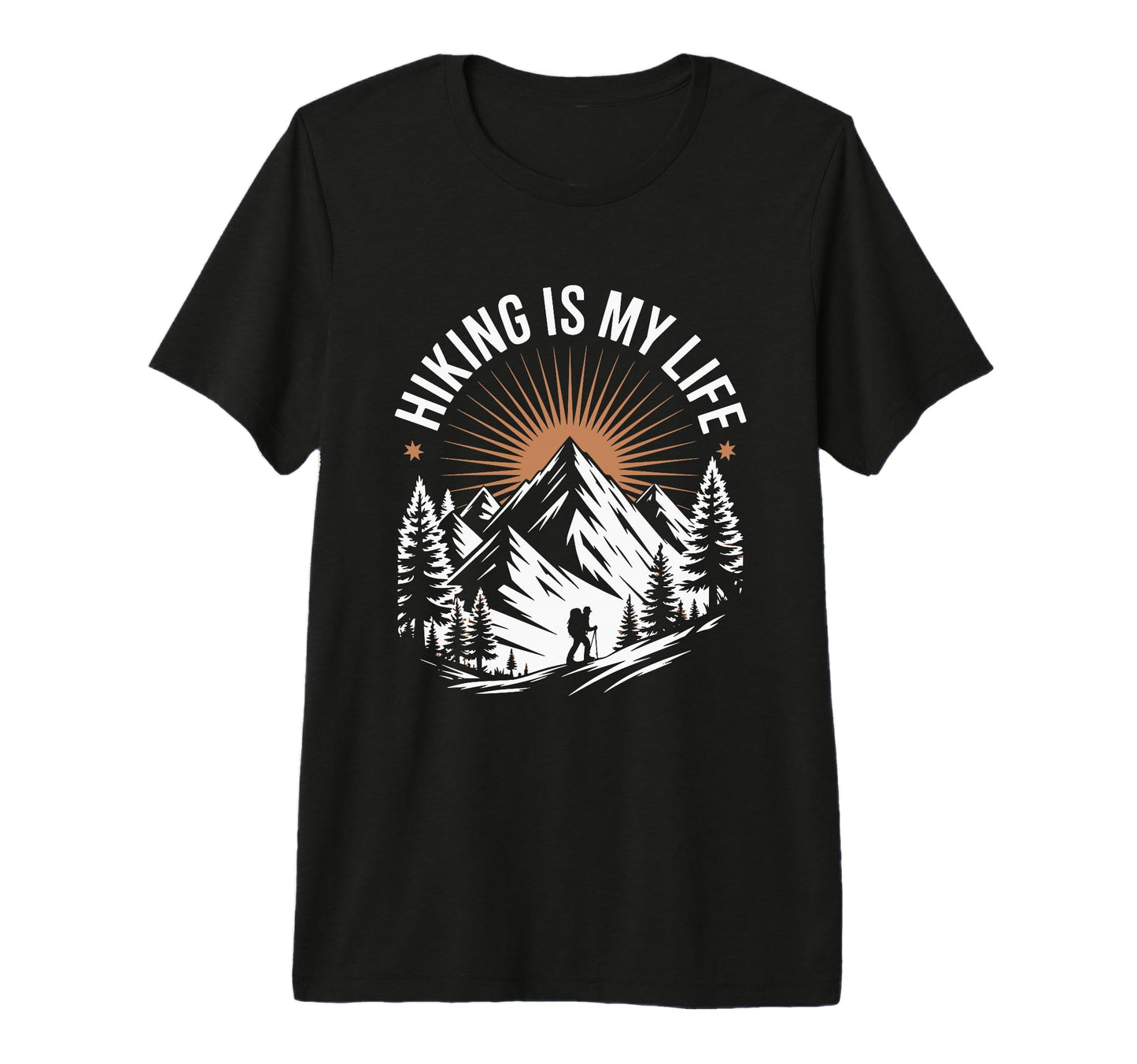 Funny Hiker Hikers Hiking Walking T-Shirt - Trendy Graphic for Adults - T-Shirt, Sweatshirt, Hoodie