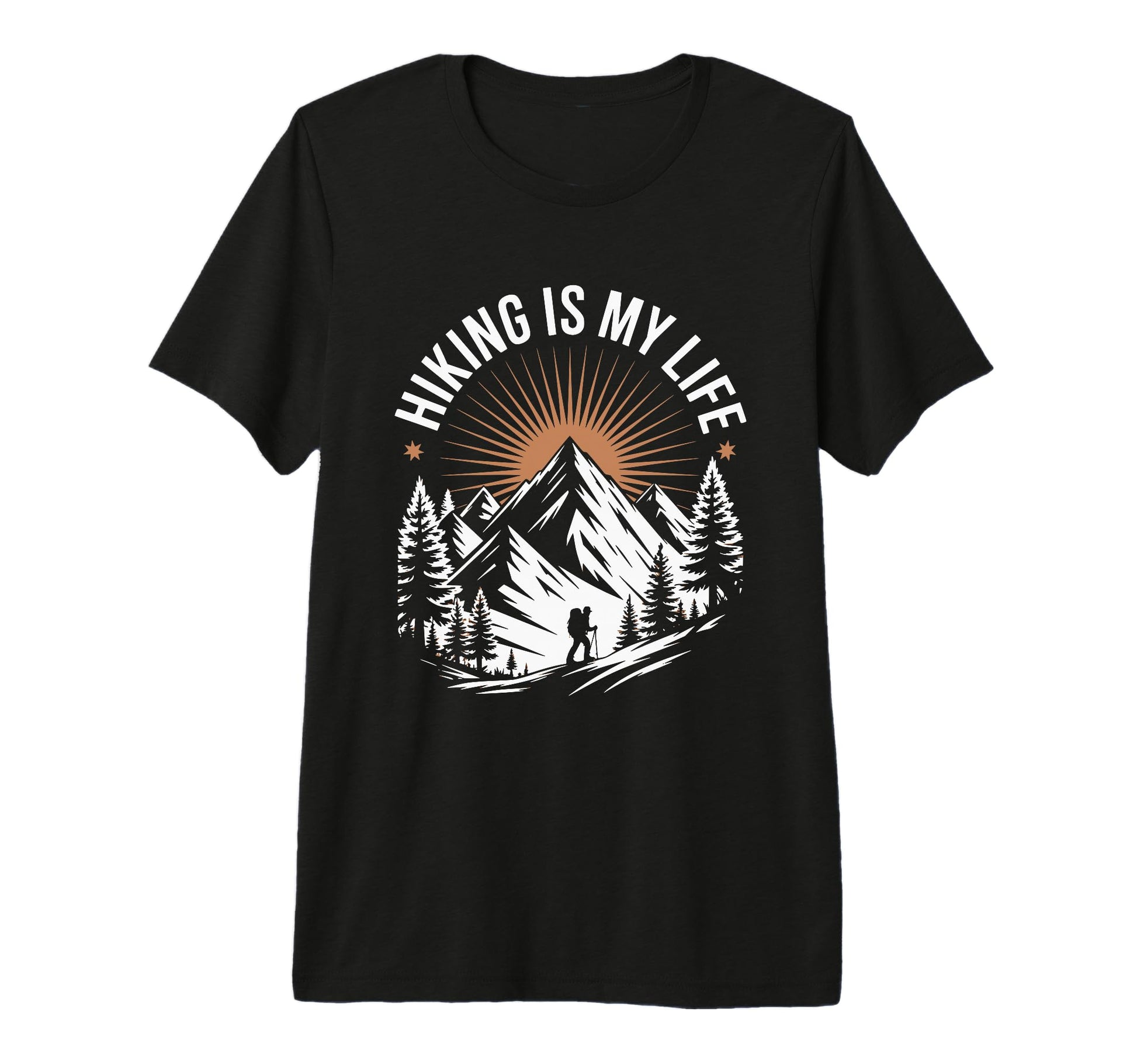 Funny Hiker Hikers Hiking Walking T-Shirt - Trendy Graphic for Adults - T-Shirt, Sweatshirt, Hoodie
