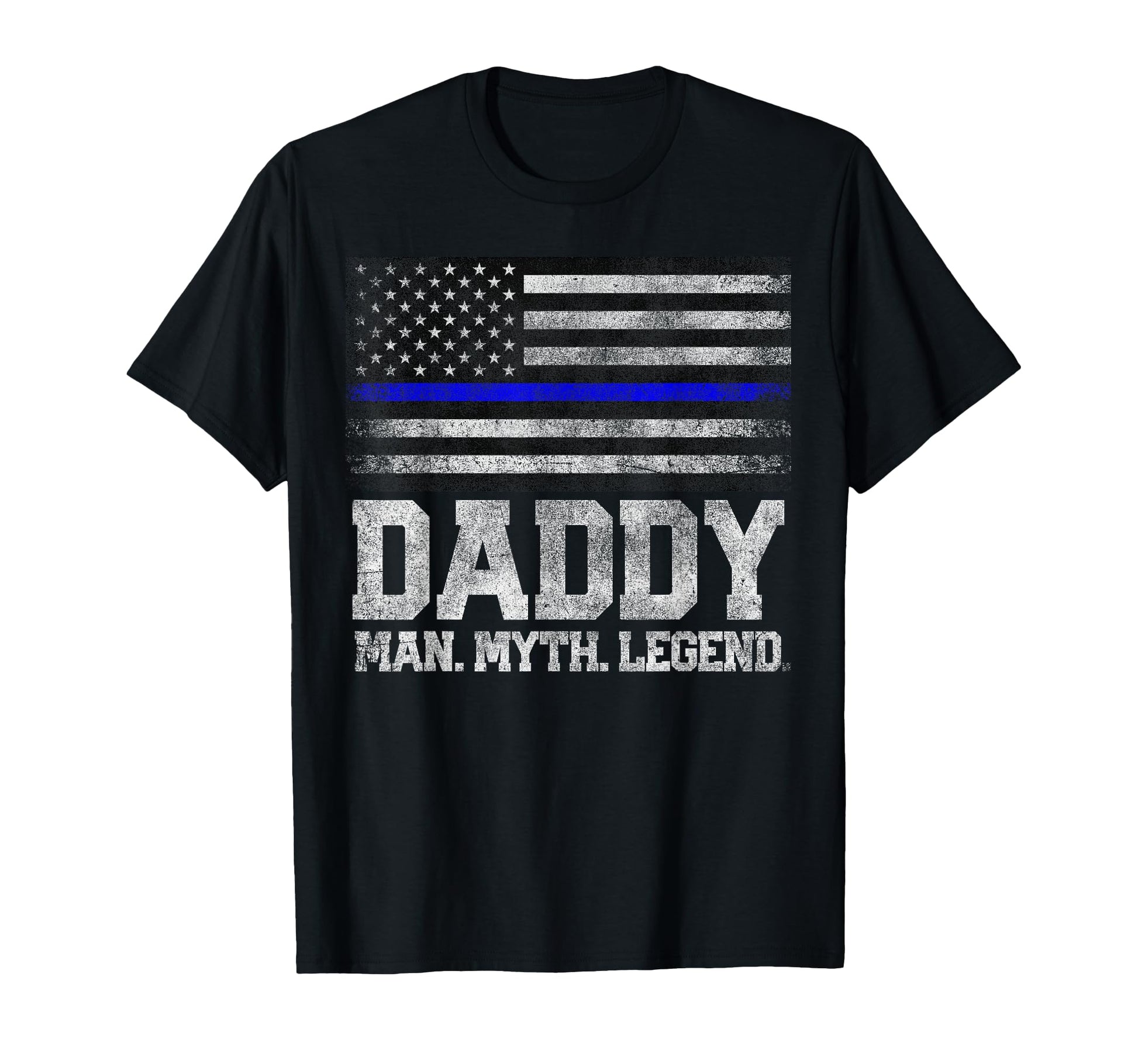 Daddy Dad Myth Legend Fathers Day 4Th T-Shirt - Minimalist Print Men Women - T-Shirt, Sweatshirt, Hoodie