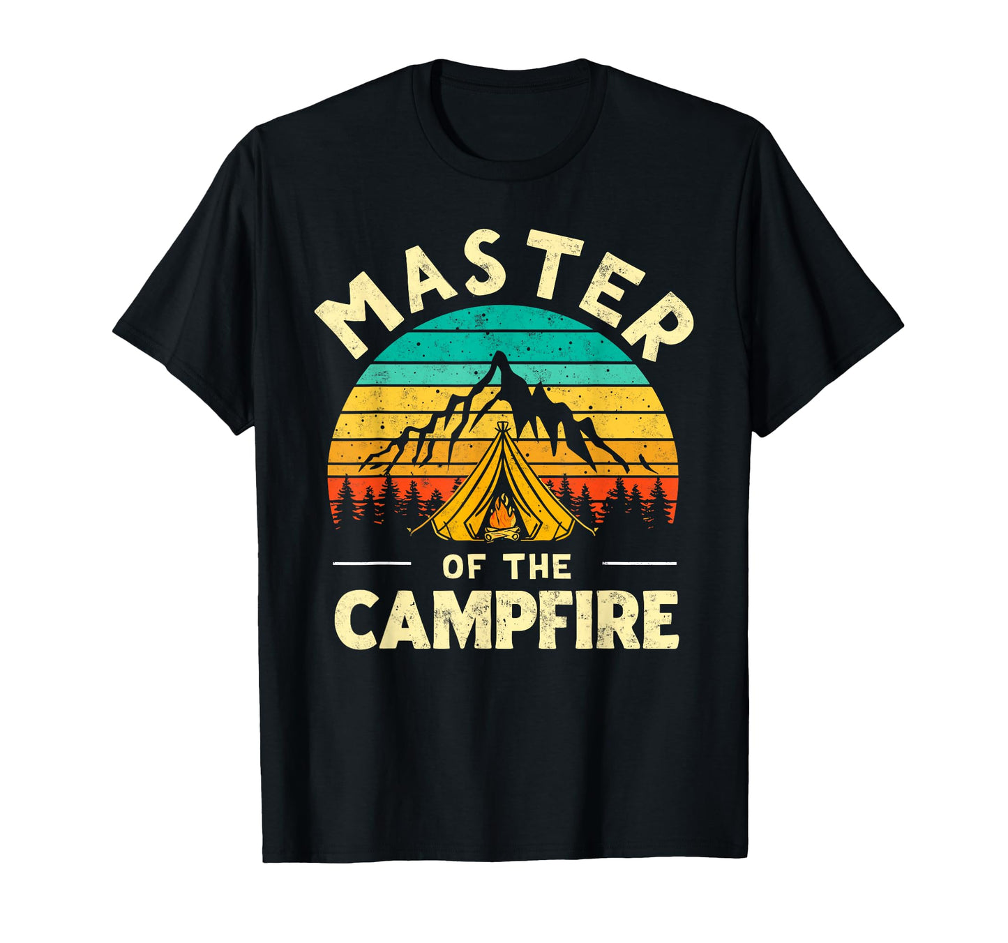 Master Campfire Camper Dad Camping T-Shirt - Fun Novelty Design Men Women - T-Shirt, Sweatshirt, Hoodie