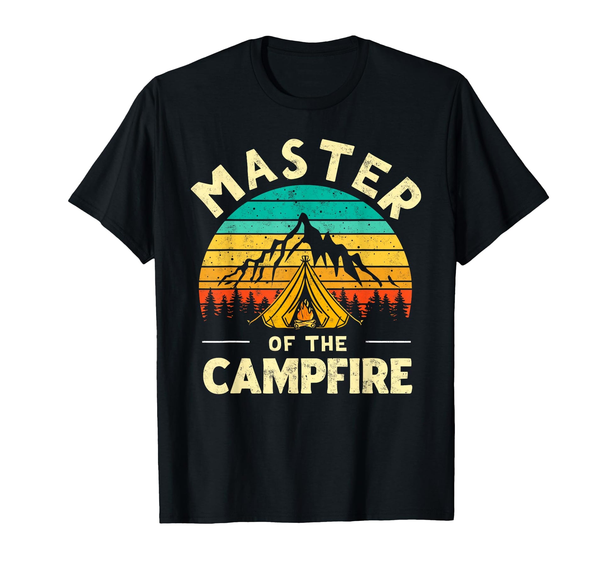 Master Campfire Camper Dad Camping T-Shirt - Fun Novelty Design Men Women - T-Shirt, Sweatshirt, Hoodie