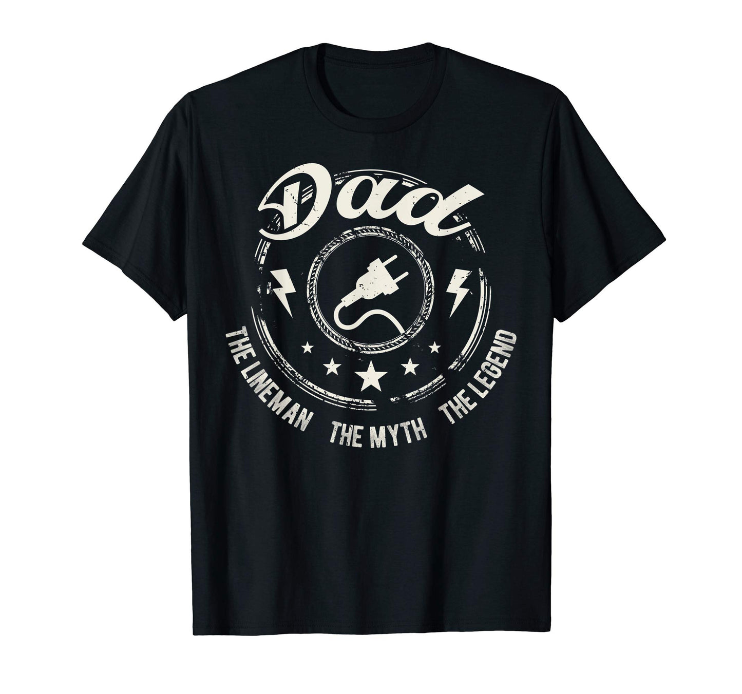 Myth Legend Dad Lineman Fun Gift T-Shirt - Fun Novelty Design for Adults - T-Shirt, Sweatshirt, Hoodie