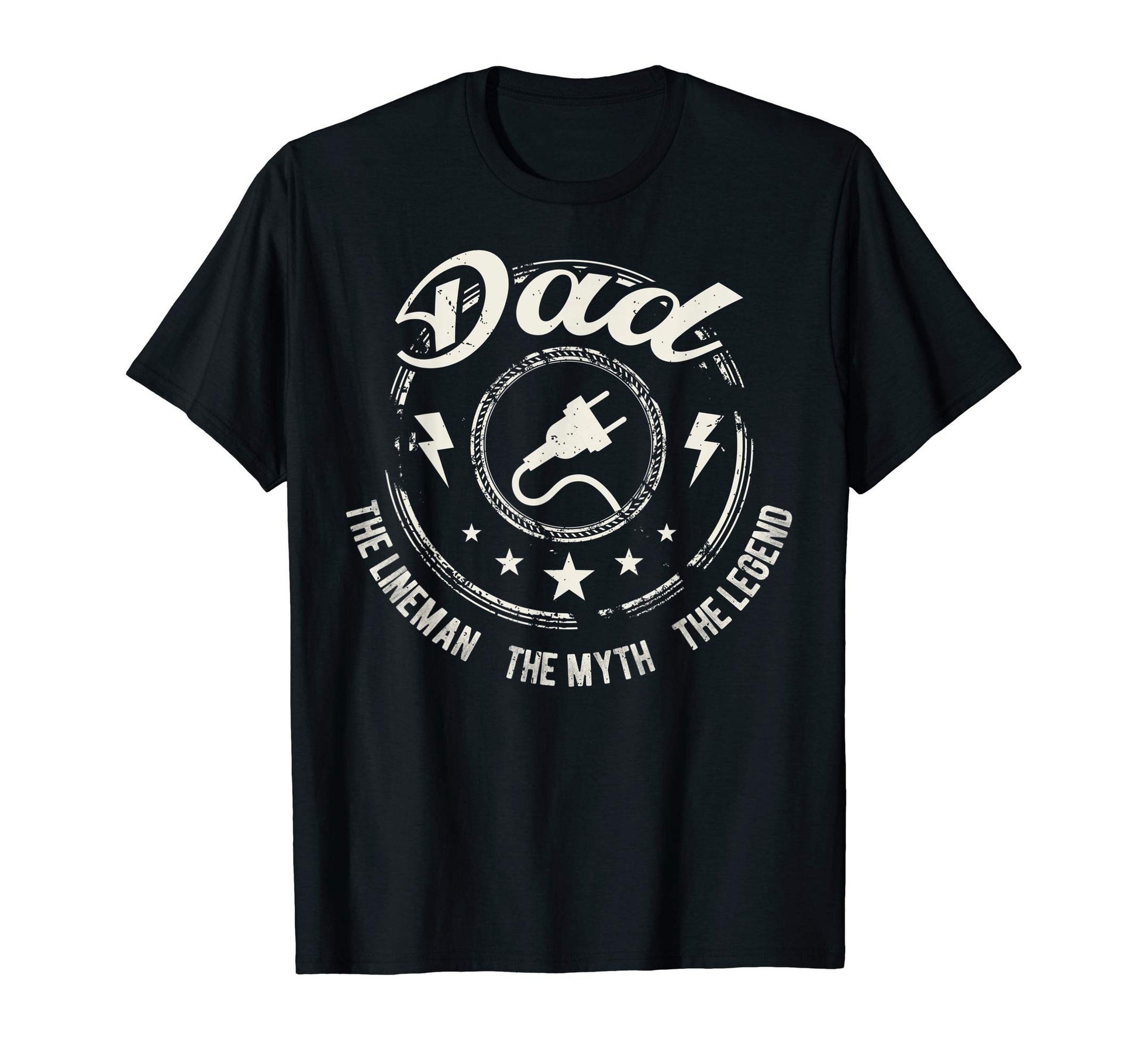 Myth Legend Dad Lineman Fun Gift T-Shirt - Fun Novelty Design for Adults - T-Shirt, Sweatshirt, Hoodie