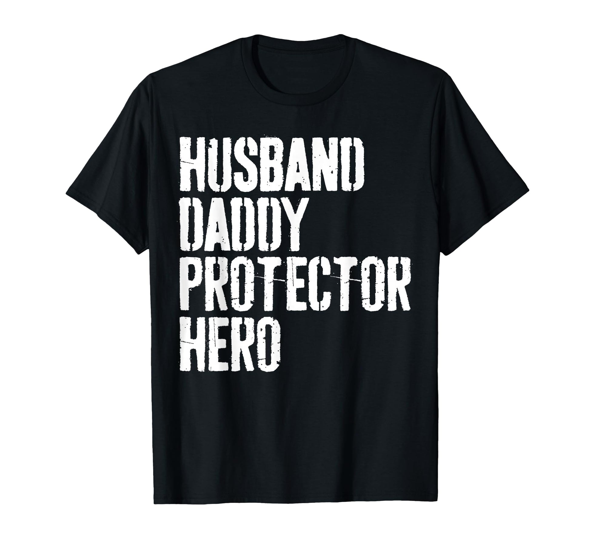 Husband Daddy Protector Hero Dad T-Shirt - Minimalist Print Men Women - T-Shirt, Sweatshirt, Hoodie