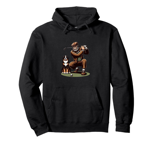 Bernese Mountain Dog Bigfoot Hoodie - Streetwear Style for Adults - T-Shirt, Sweatshirt, Hoodie