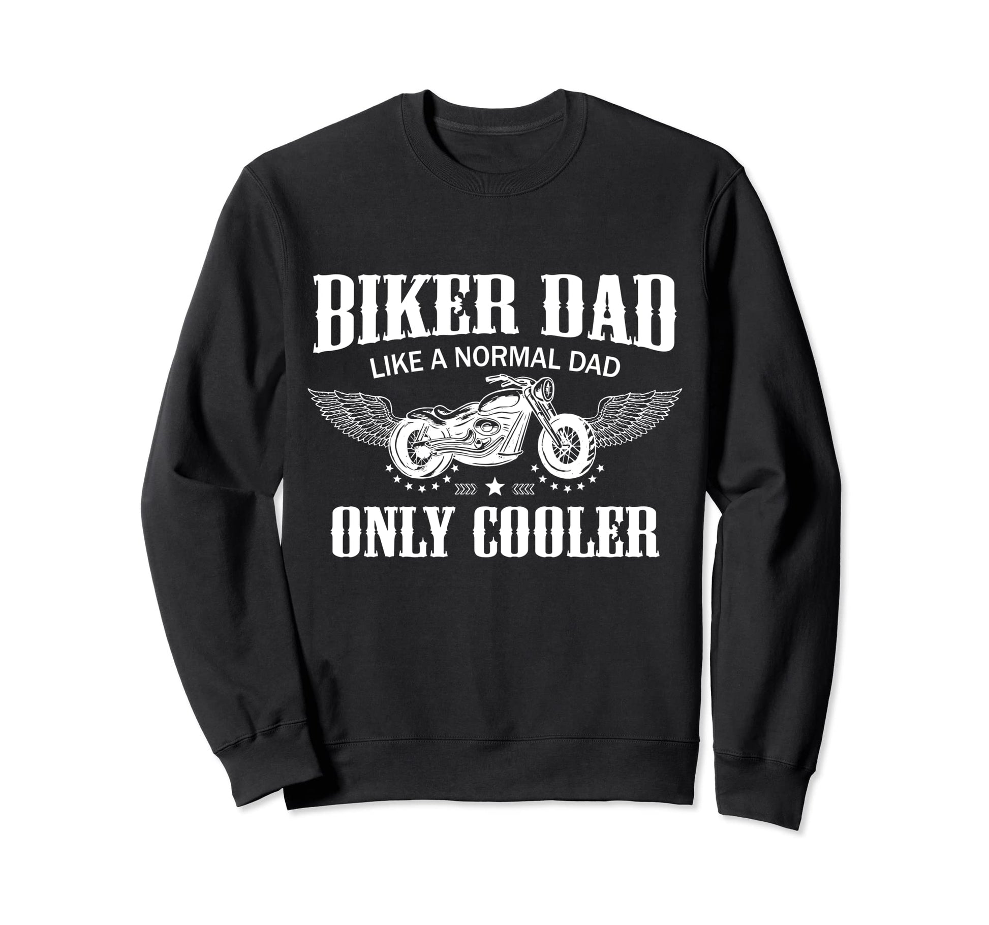 Biker Dad Motorcycle Fathers Day Gift Sweatshirt - Minimalist Print Unisex - T-Shirt, Sweatshirt, Hoodie