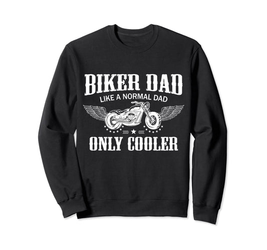 Biker Dad Motorcycle Fathers Day Gift Sweatshirt - Minimalist Print Unisex - T-Shirt, Sweatshirt, Hoodie