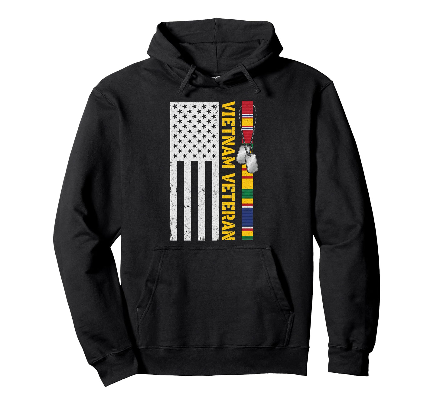 Vietnam Veteran Usa Flag Patriotic Army Hoodie - Graphic Print for Adults - T-Shirt, Sweatshirt, Hoodie