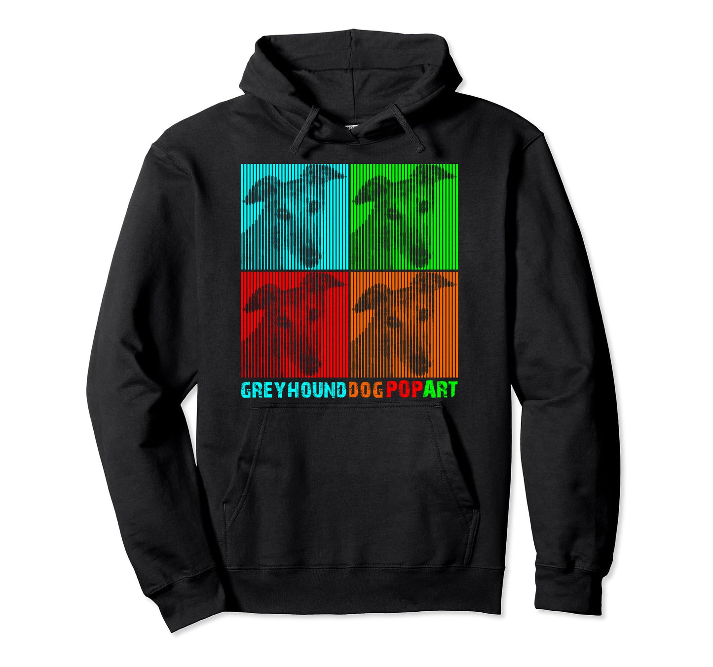 Greyhound Greyhound Pop Art Hoodie - Custom Art Print Unisex - T-Shirt, Sweatshirt, Hoodie