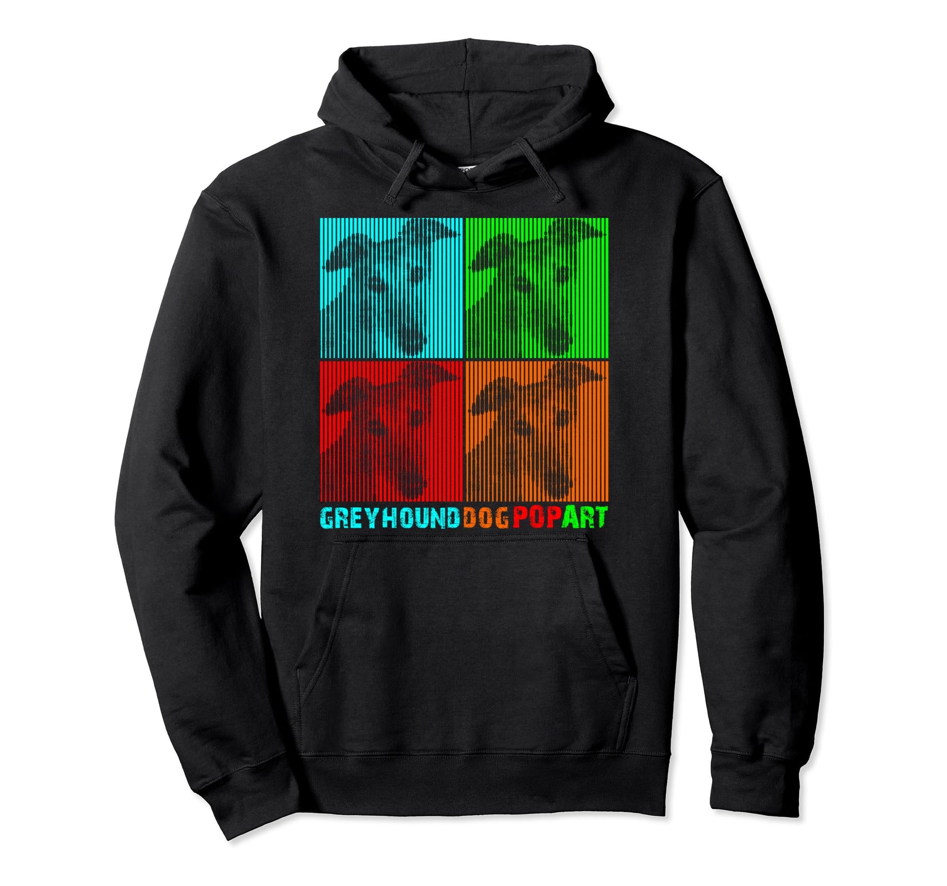 Greyhound Greyhound Pop Art Hoodie - Custom Art Print Unisex - T-Shirt, Sweatshirt, Hoodie