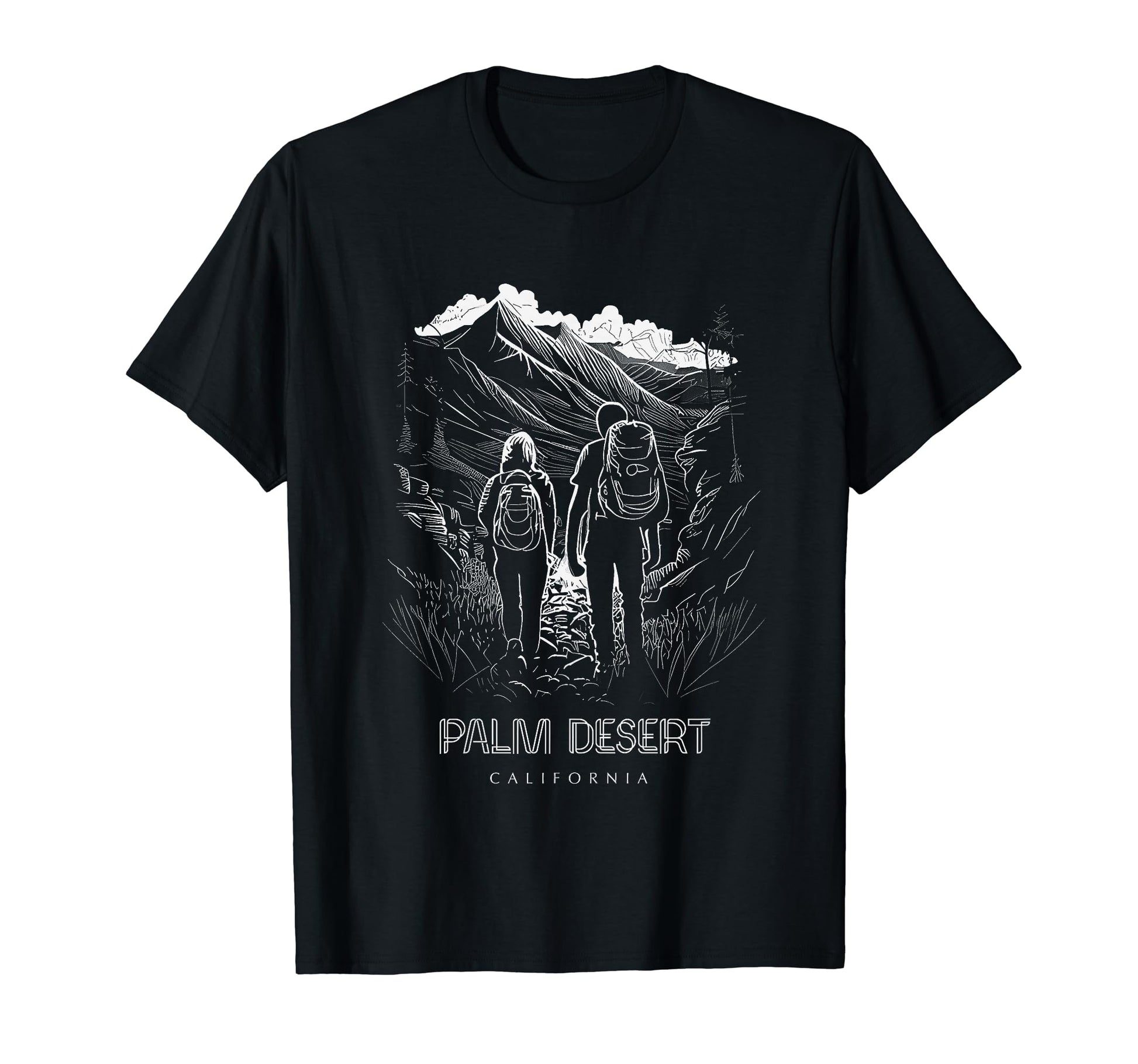 Palm Desert California Souvenir Hiking T-Shirt - Streetwear Style Men Women - T-Shirt, Sweatshirt, Hoodie