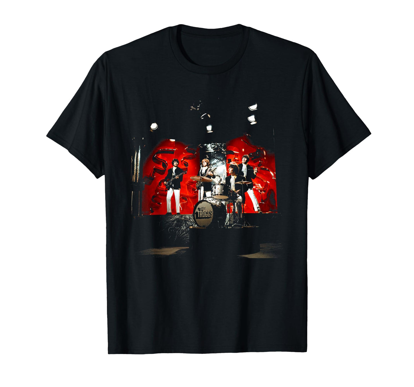 Troggs Performing Live Pops 1968 T-Shirt - Novelty Apparel for Adults - T-Shirt, Sweatshirt, Hoodie
