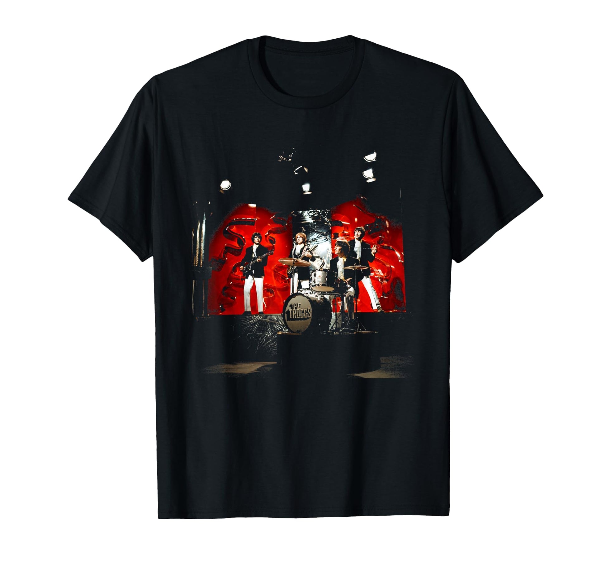 Troggs Performing Live Pops 1968 T-Shirt - Novelty Apparel for Adults - T-Shirt, Sweatshirt, Hoodie