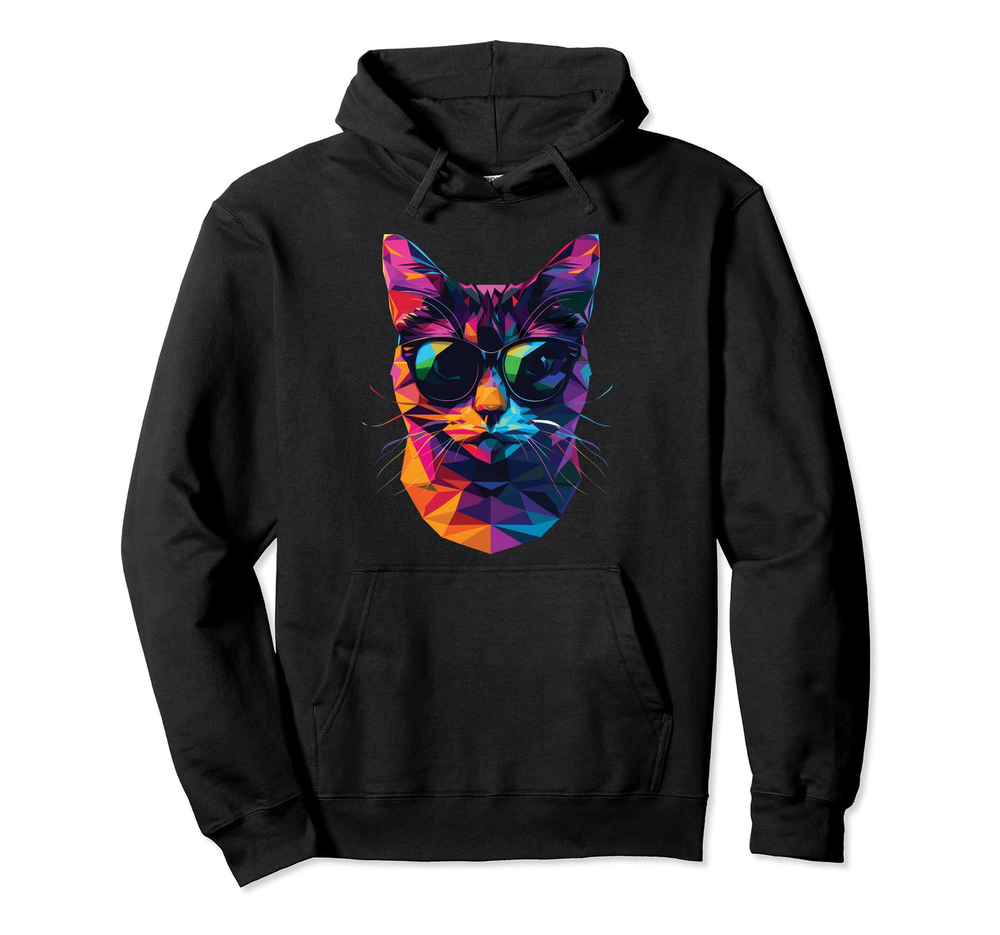 Cat Dad Mom Sunglasses Tiffanie Hoodie - Custom Art Print Unisex - T-Shirt, Sweatshirt, Hoodie
