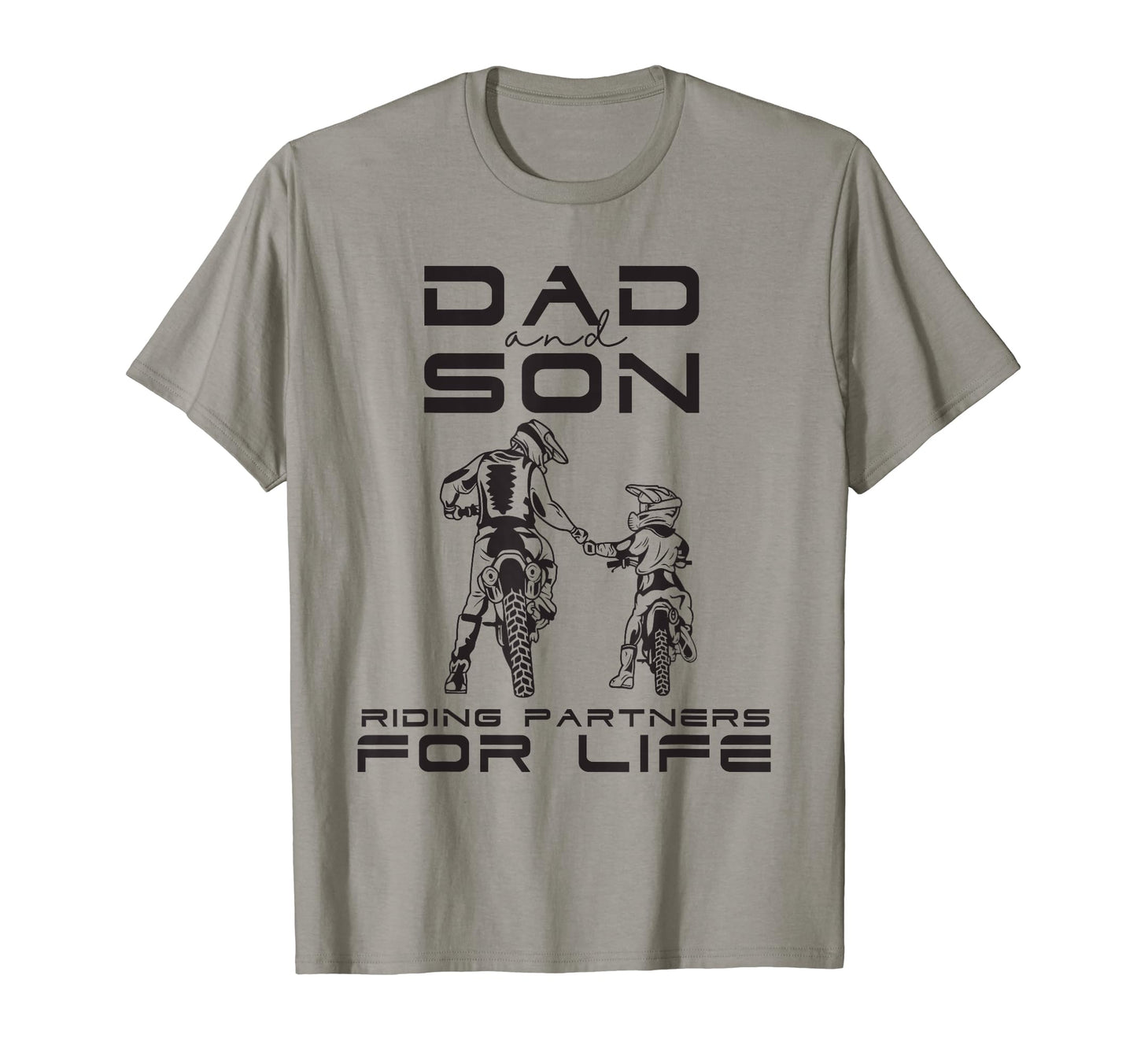 Dad And Son Riding Partner Life Motocross T-Shirt - Novelty Apparel Unisex - T-Shirt, Sweatshirt, Hoodie