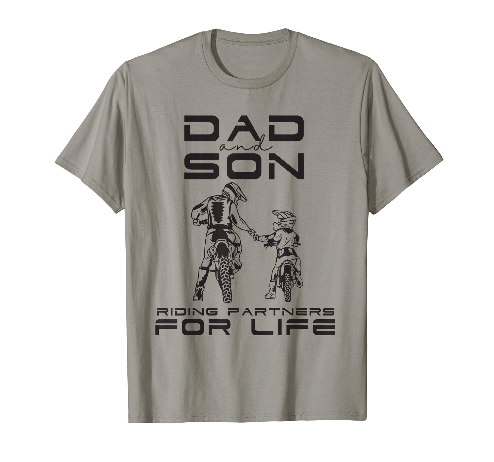 Dad And Son Riding Partner Life Motocross T-Shirt - Novelty Apparel Unisex - T-Shirt, Sweatshirt, Hoodie