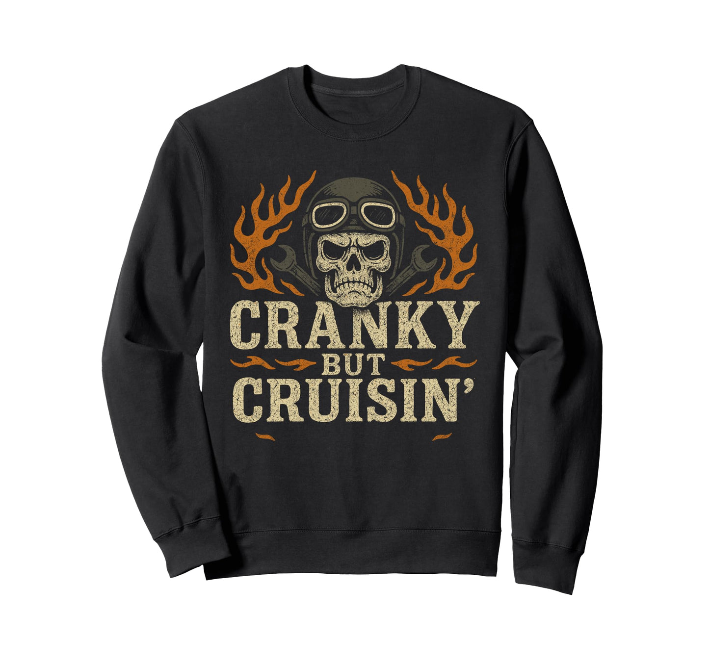 Biker Funny Old Biker Gift Sweatshirt - Casual Everyday Wear Men Women - T-Shirt, Sweatshirt, Hoodie