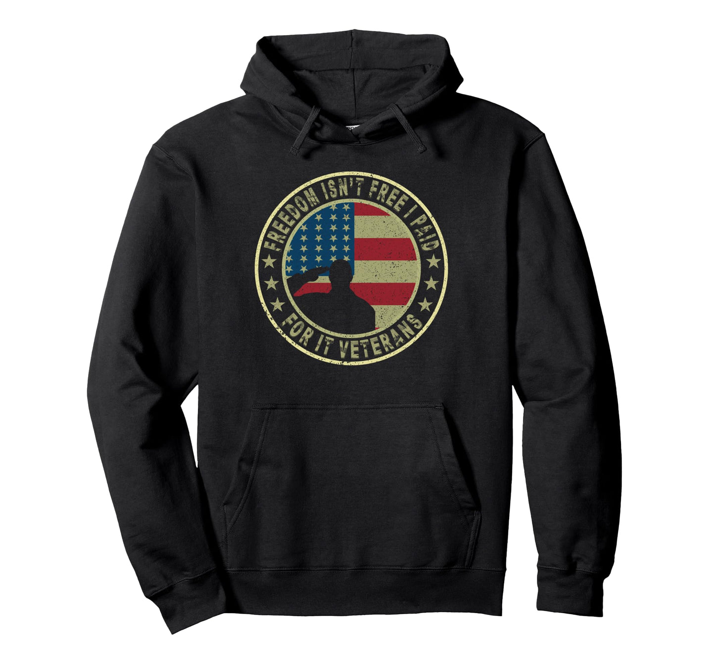 Lucky America Veterans Celebrating Day Hoodie - Custom Art Print Unisex - T-Shirt, Sweatshirt, Hoodie