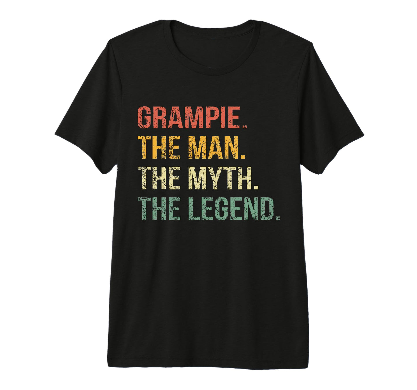 Mens Grampie Myth Legend Mens Dad T-Shirt - Aesthetic Graphic Unisex - T-Shirt, Sweatshirt, Hoodie