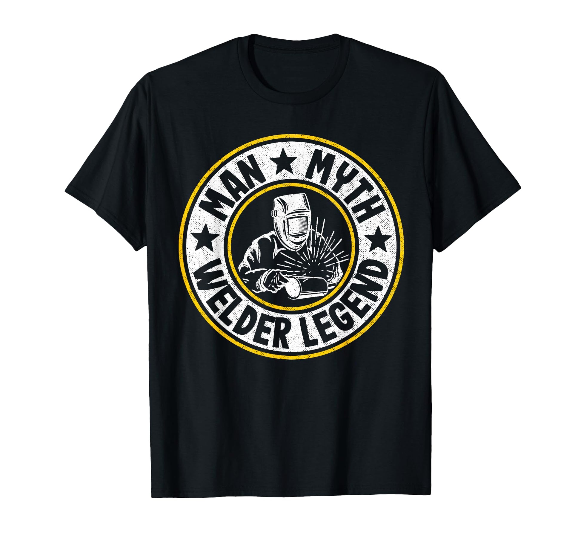 Myth Welder Legend Metal Worker Dad T-Shirt - Minimalist Print Men Women - T-Shirt, Sweatshirt, Hoodie