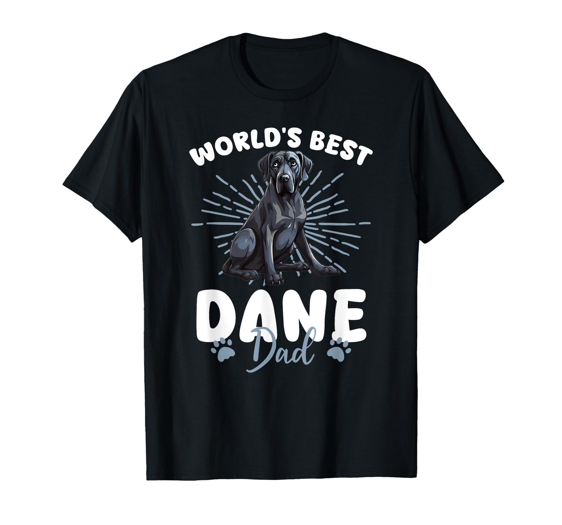 Great Dane Groovy Worlds Best Dane Dad T-Shirt - Novelty Apparel Unisex - T-Shirt, Sweatshirt, Hoodie