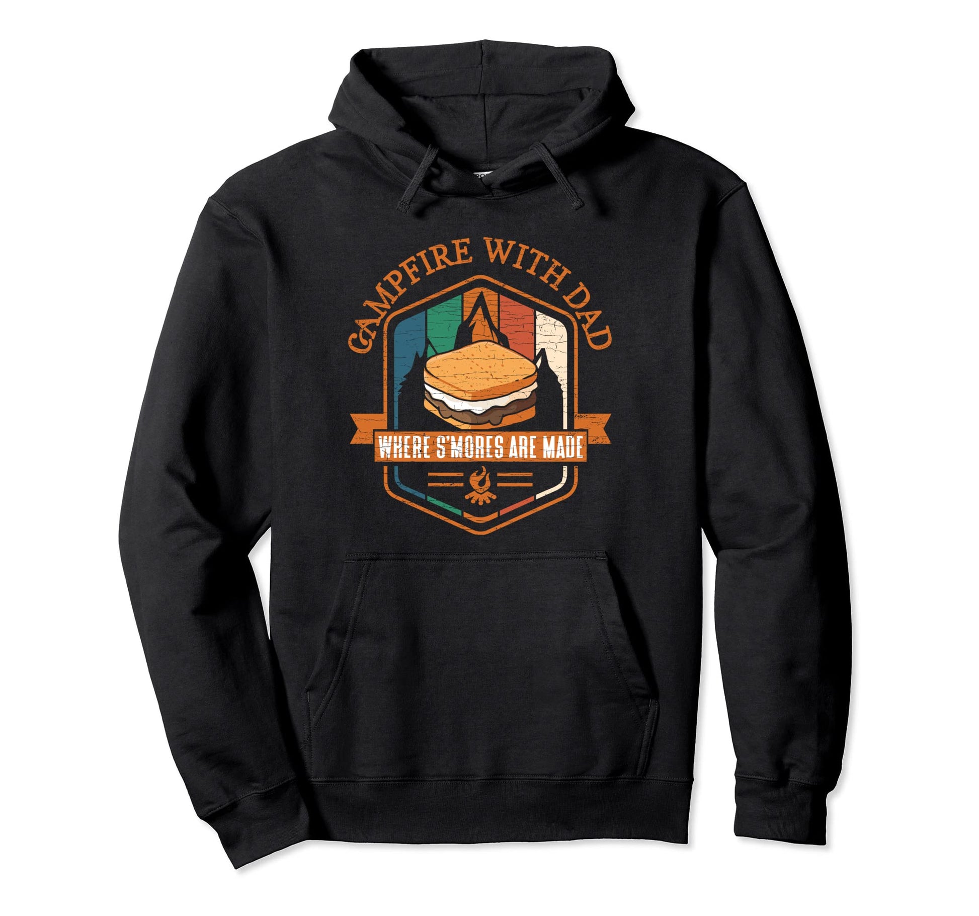 Smores Camping Dad Hoodie - Streetwear Style Men Women - T-Shirt, Sweatshirt, Hoodie