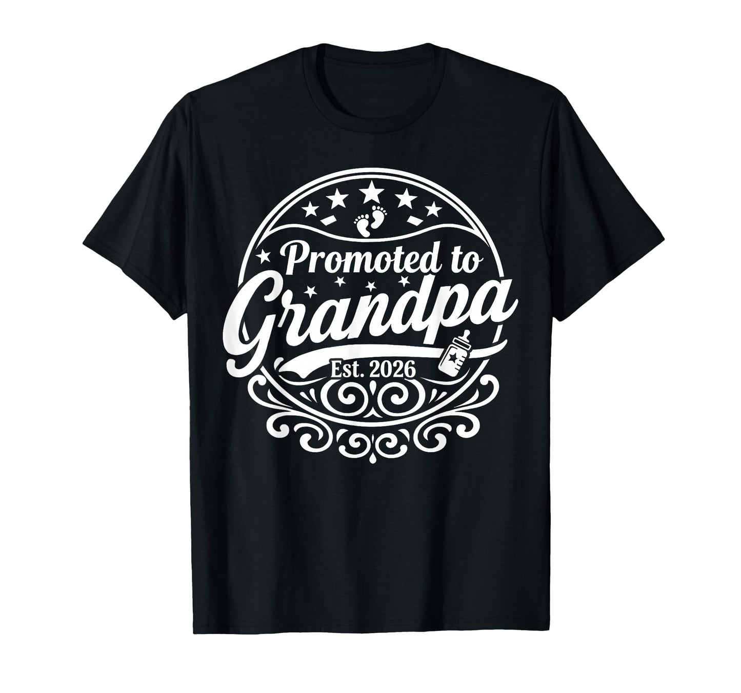Promoted To Grandpa 2026 T-Shirt - Fun Novelty Design Men Women - T-Shirt, Sweatshirt, Hoodie