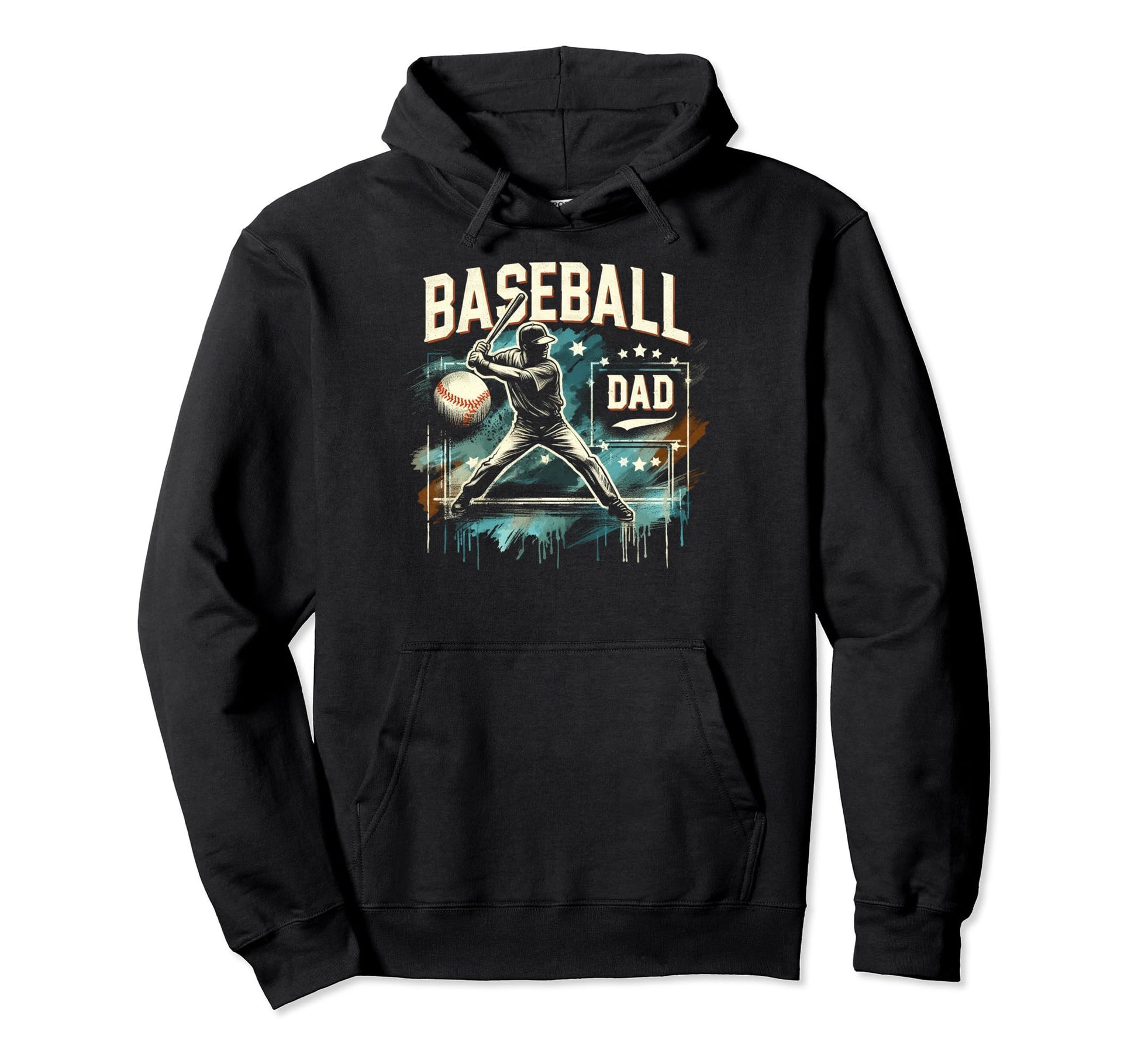 Baseball Dad Fathers Day Hoodie - Aesthetic Graphic Unisex - T-Shirt, Sweatshirt, Hoodie