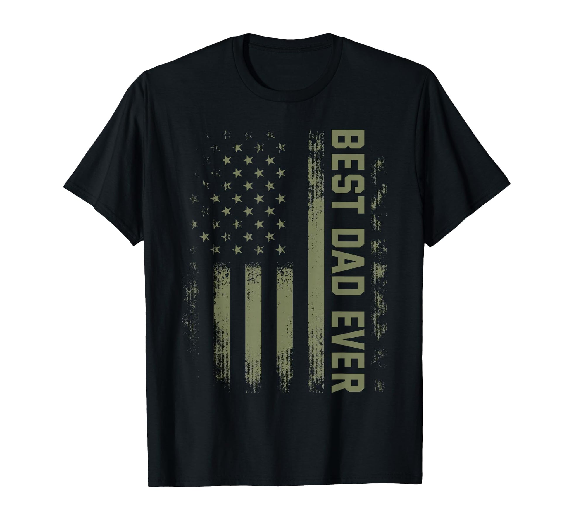 Best Dad Ever American Military T-Shirt - Graphic Print Men Women - T-Shirt, Sweatshirt, Hoodie