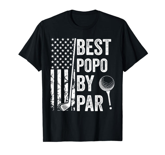 Best Popo Par Usa Flag Golf Fathers Day T-Shirt - Streetwear Style Unisex - T-Shirt, Sweatshirt, Hoodie