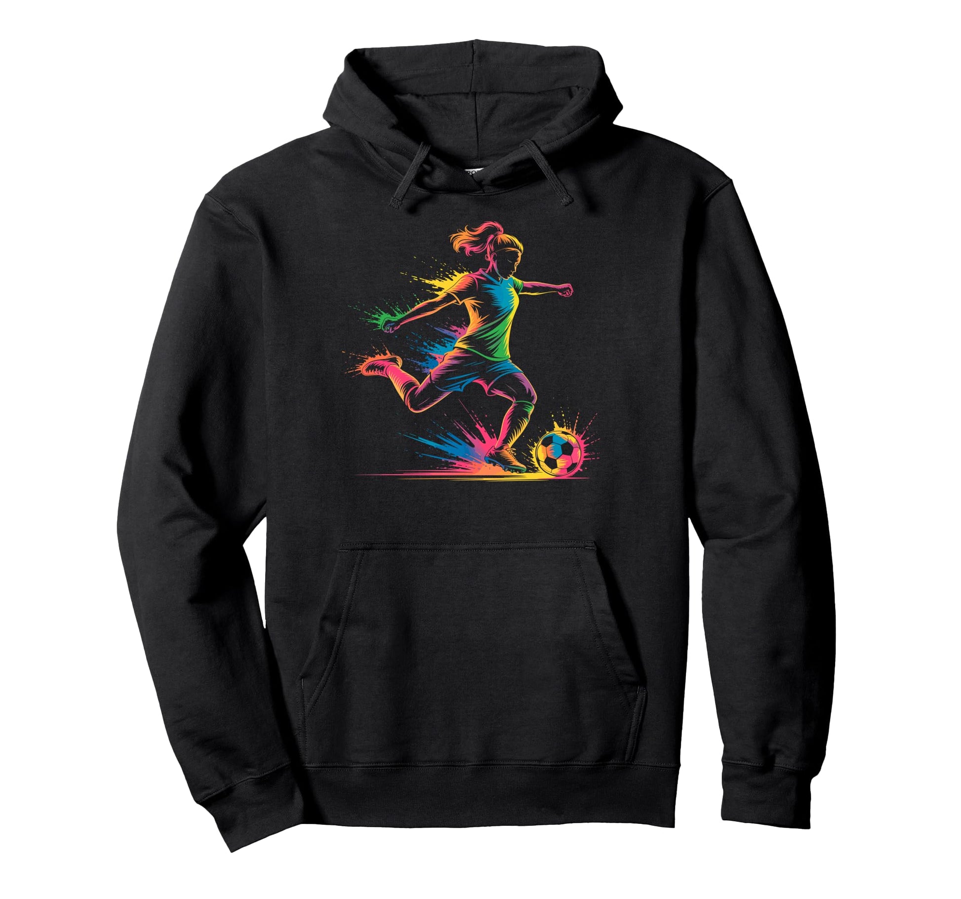 Colorful Funny Soccer Player Fan Dad Hoodie - Novelty Apparel for Adults - T-Shirt, Sweatshirt, Hoodie