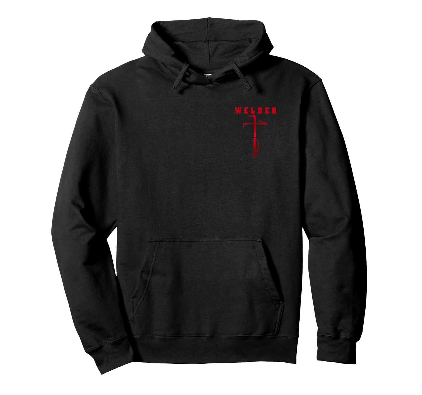 Welder Prayer Cross Welding Christian Hoodie - Fun Novelty Design Unisex - T-Shirt, Sweatshirt, Hoodie