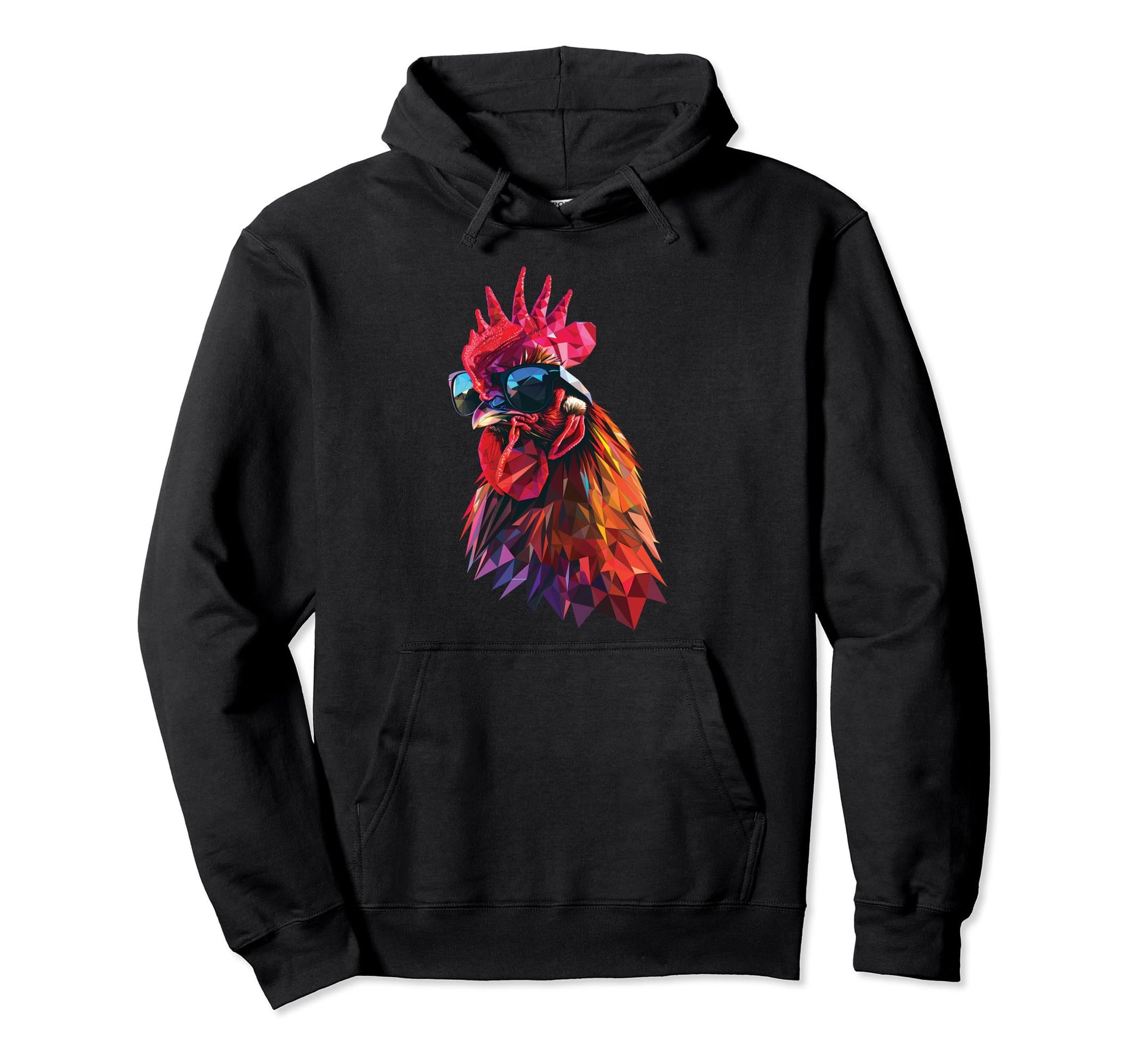 Chicken Dad Mom Sunglasses Hoodie - Aesthetic Graphic for Adults - T-Shirt, Sweatshirt, Hoodie