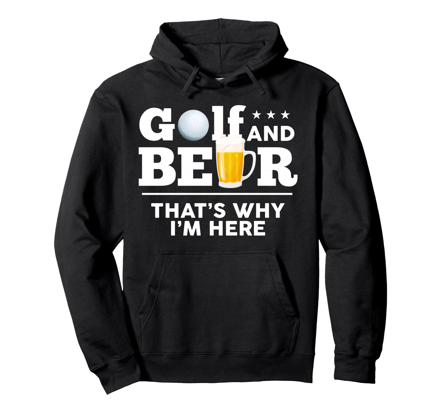 Golf And Beer Joke Dad Funny Fathers Day Hoodie - Graphic Print Unisex - T-Shirt, Sweatshirt, Hoodie