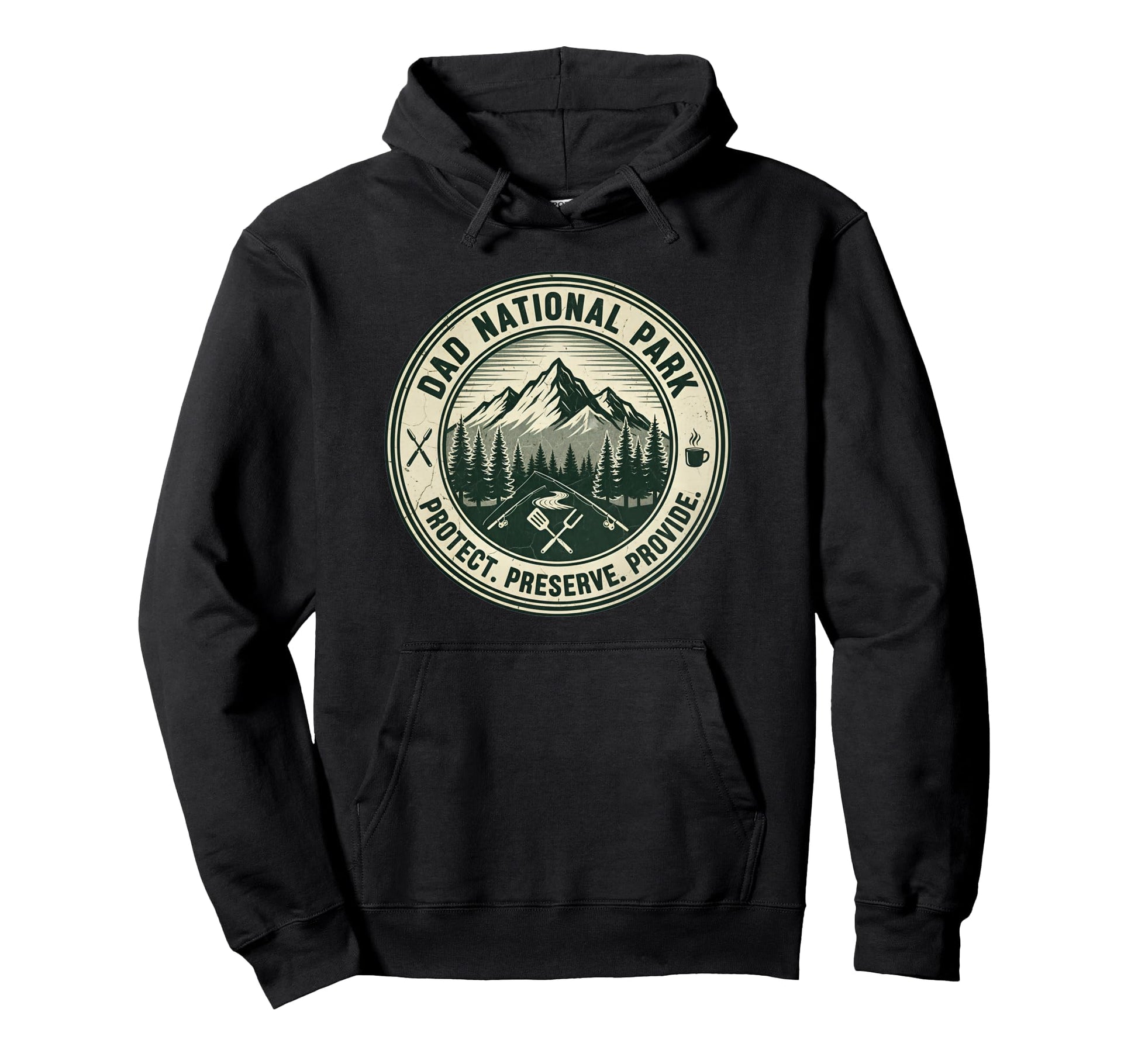 Dad National Park Fathers Day Funny Hoodie - Minimalist Print for Adults - T-Shirt, Sweatshirt, Hoodie