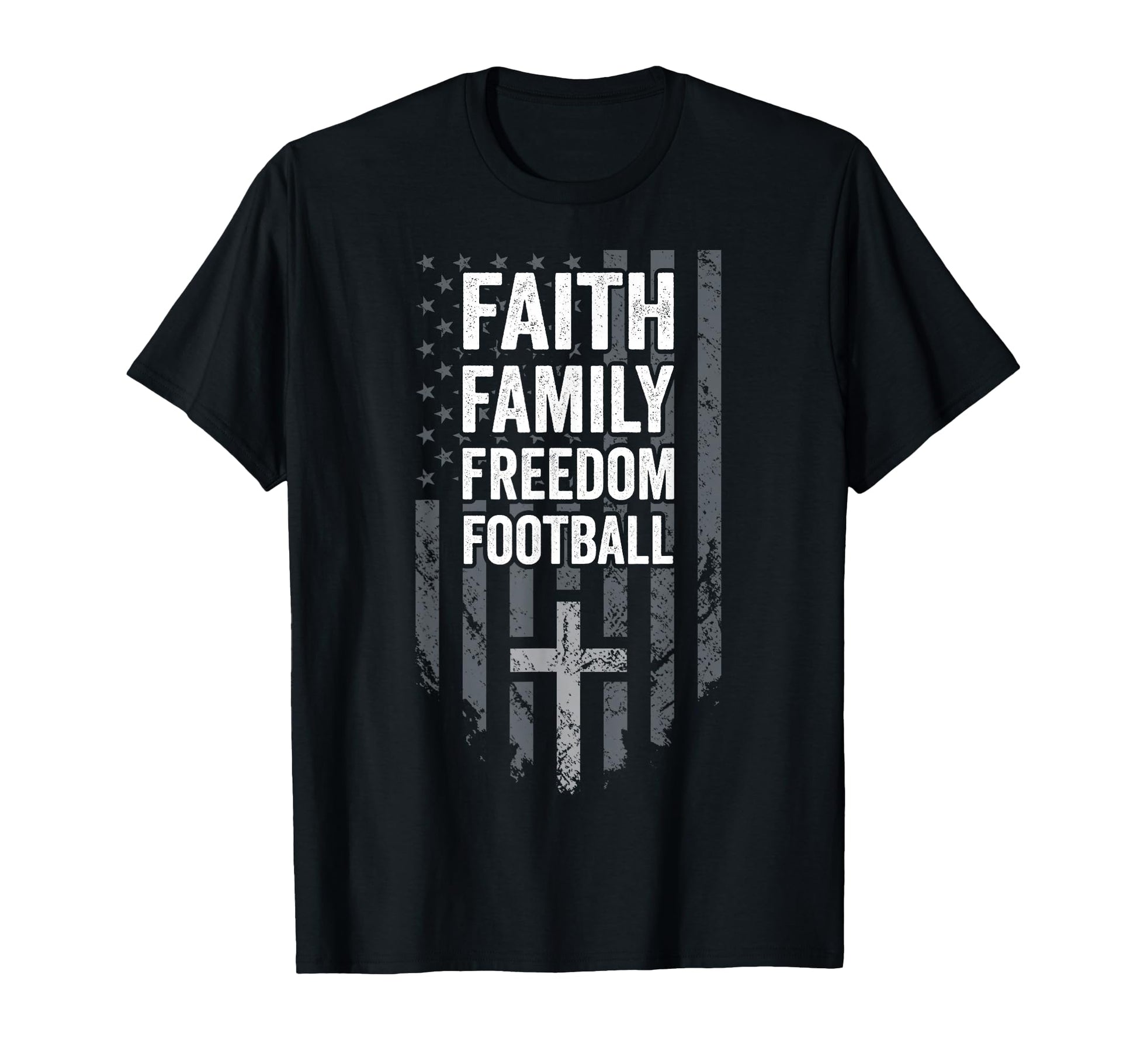 Faith Family Freedom Football Player T-Shirt - Aesthetic Graphic Men Women - T-Shirt, Sweatshirt, Hoodie