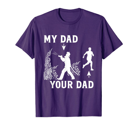 Captain Firefighter Father Funny T-Shirt - Casual Everyday Wear Men Women - T-Shirt, Sweatshirt, Hoodie