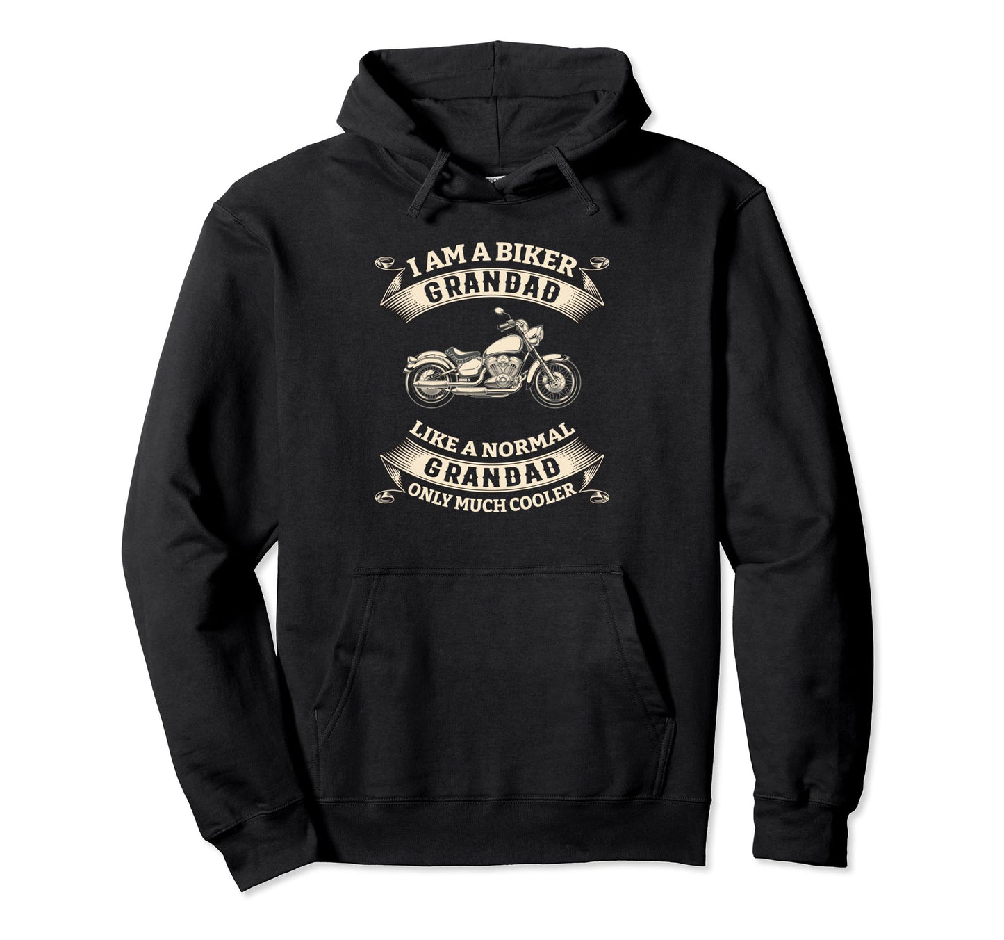 I Am Biker Grandad Normal Grand Dad Hoodie - Aesthetic Graphic for Adults - T-Shirt, Sweatshirt, Hoodie