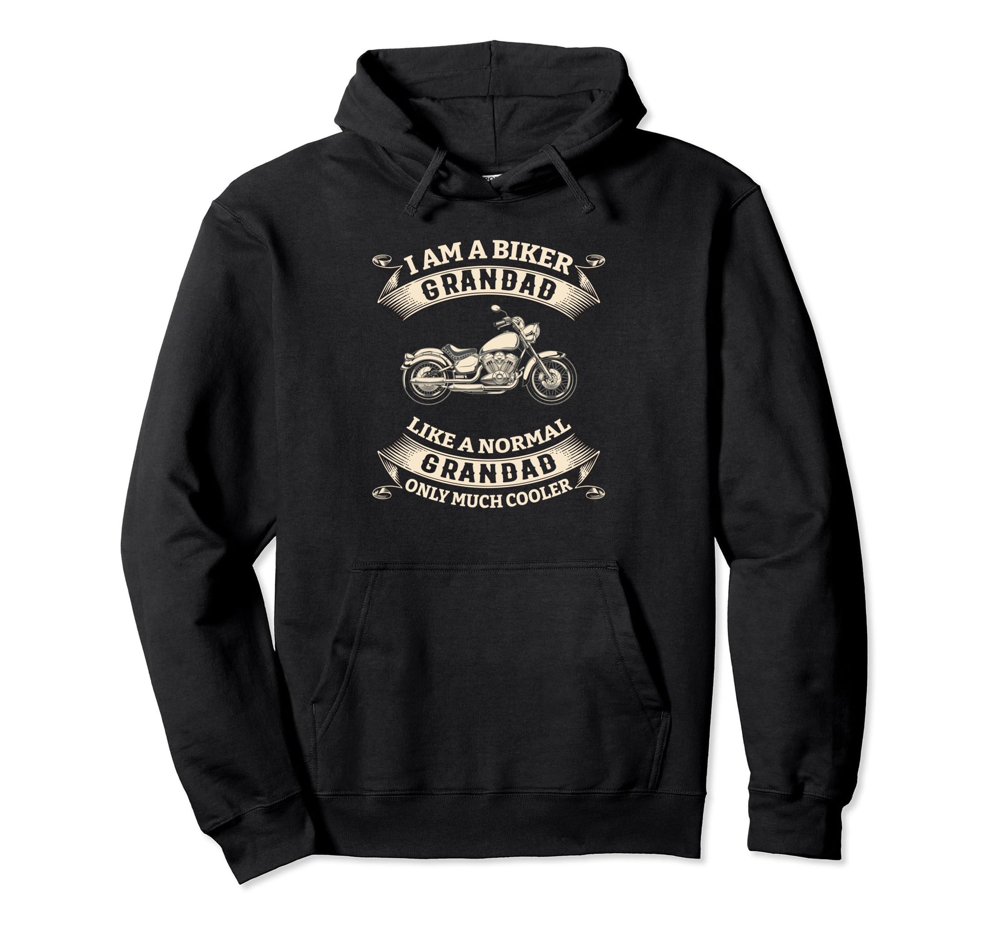 I Am Biker Grandad Normal Grand Dad Hoodie - Aesthetic Graphic for Adults - T-Shirt, Sweatshirt, Hoodie