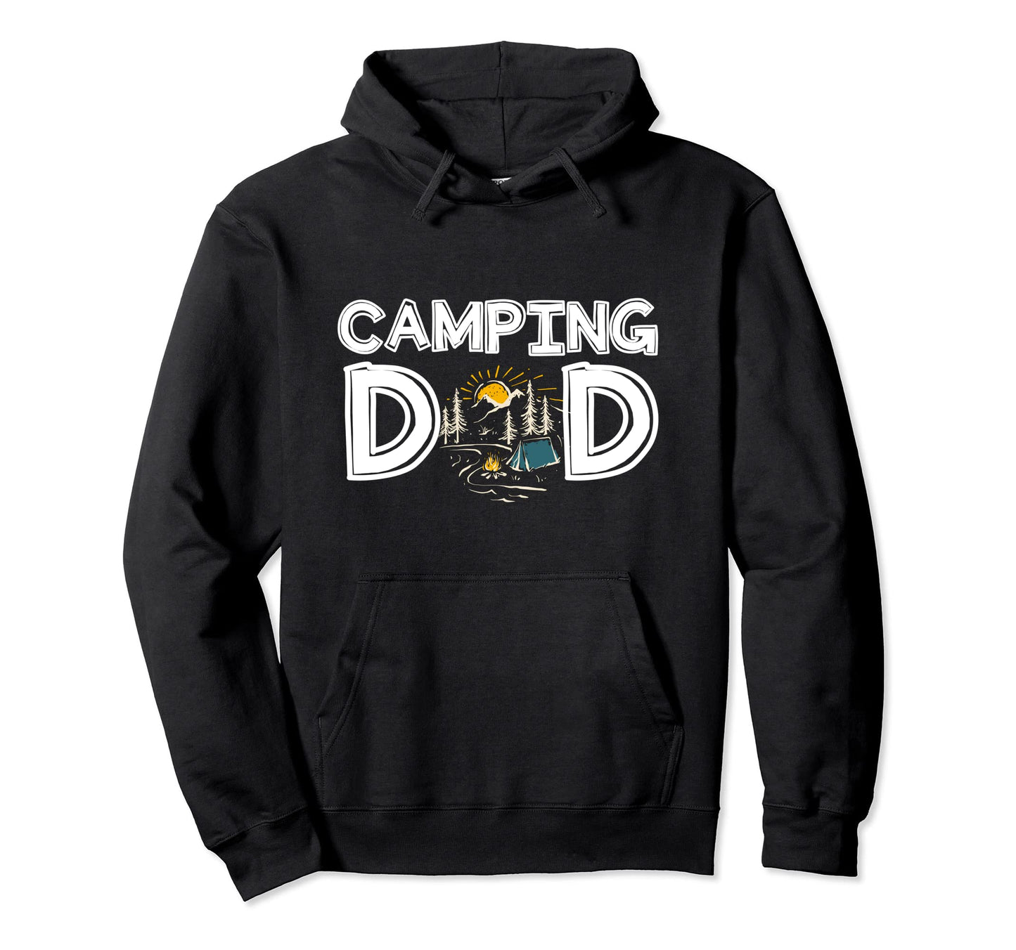 Camping Dad Camper Fathers Day Gift Hoodie - Minimalist Print for Adults - T-Shirt, Sweatshirt, Hoodie