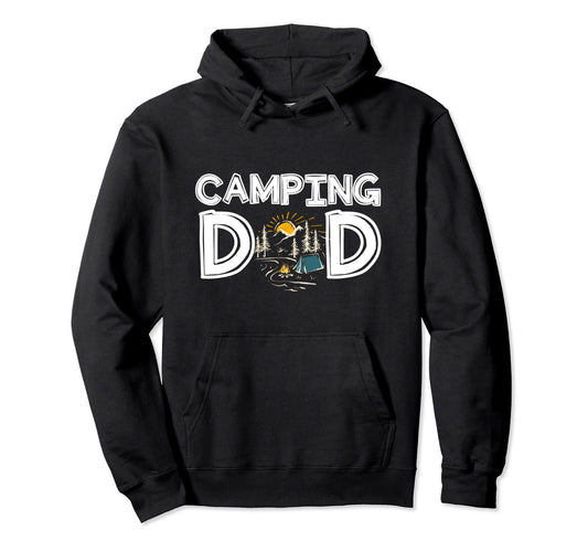 Camping Dad Camper Fathers Day Gift Hoodie - Minimalist Print for Adults - T-Shirt, Sweatshirt, Hoodie