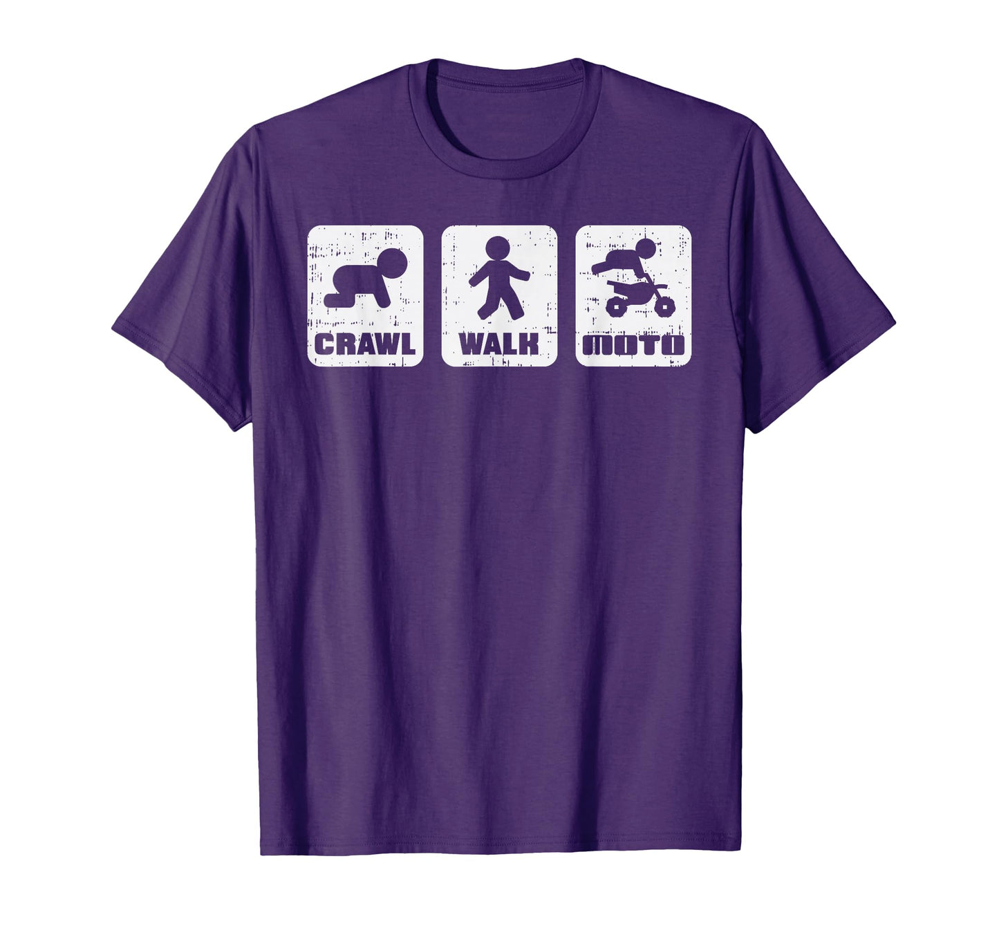 Crawl Walk Moto Funny Motocross Dirt T-Shirt - Custom Art Print Men Women - T-Shirt, Sweatshirt, Hoodie