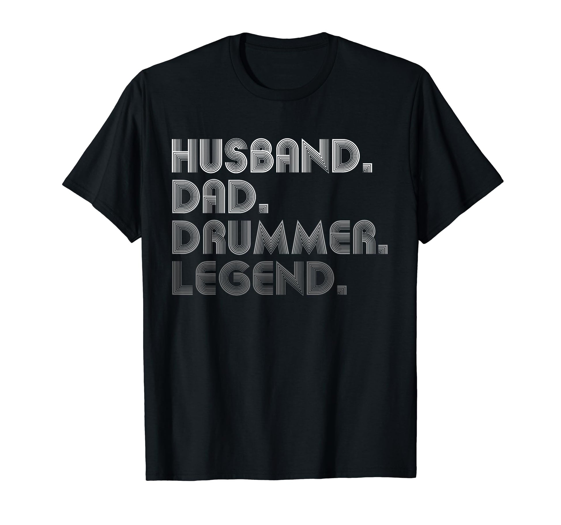 Husband Dad Drummer Funny Drum T-Shirt - Aesthetic Graphic for Adults - T-Shirt, Sweatshirt, Hoodie