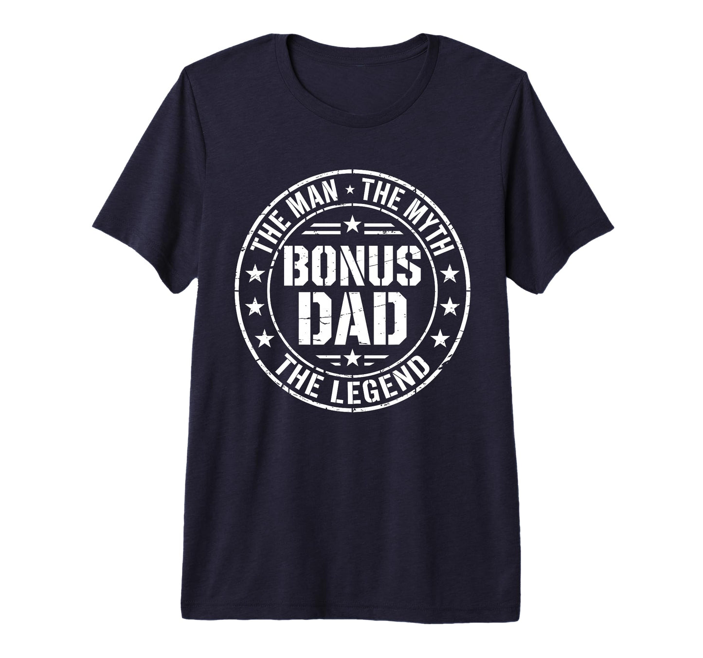 Mens Bonus Dad Myth Legend Fathers Day T-Shirt - Novelty Apparel Men Women - T-Shirt, Sweatshirt, Hoodie