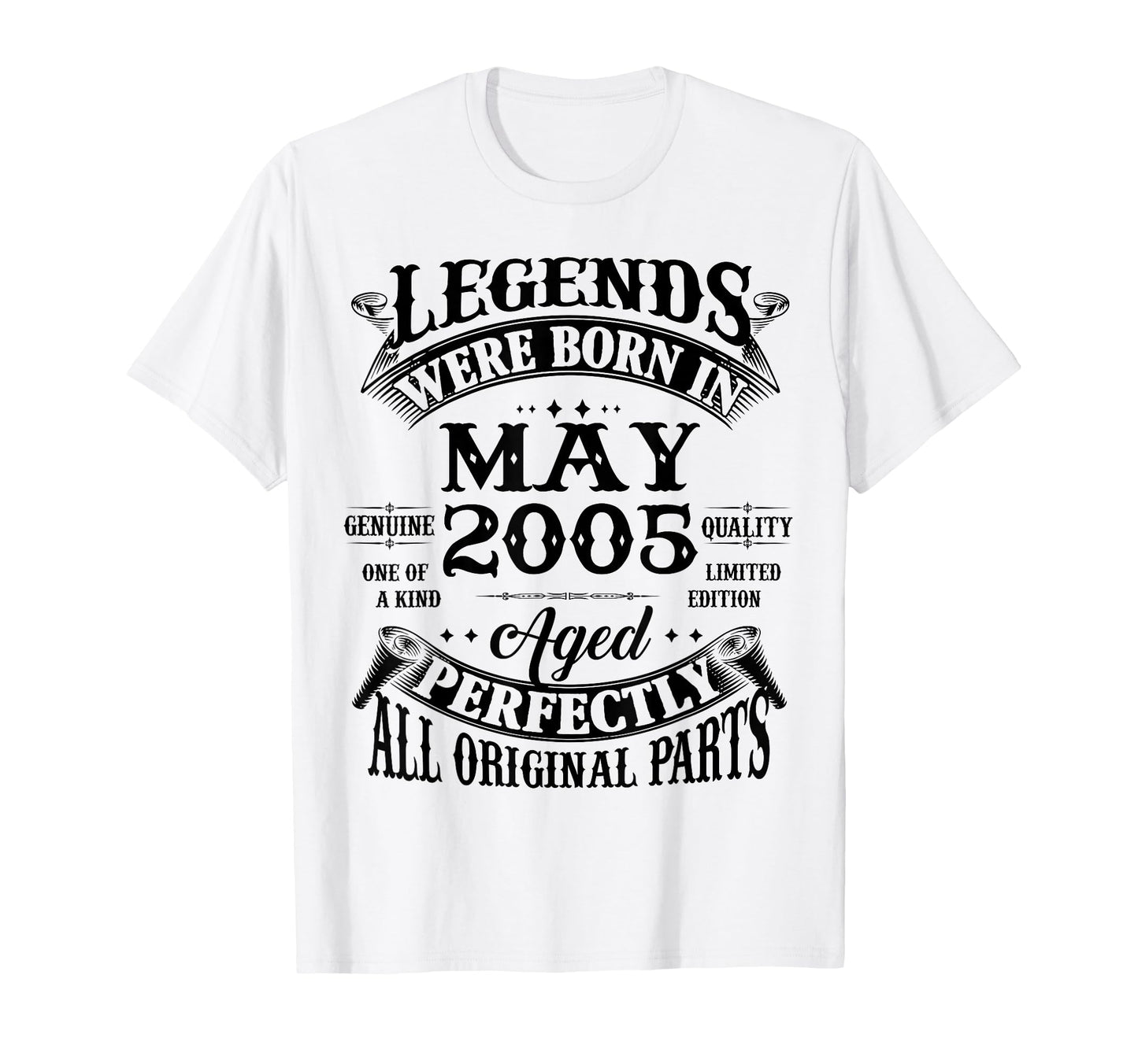 21St Birthday Gift Legend Born May 2005 T-Shirt - Graphic Print Men Women - T-Shirt, Sweatshirt, Hoodie