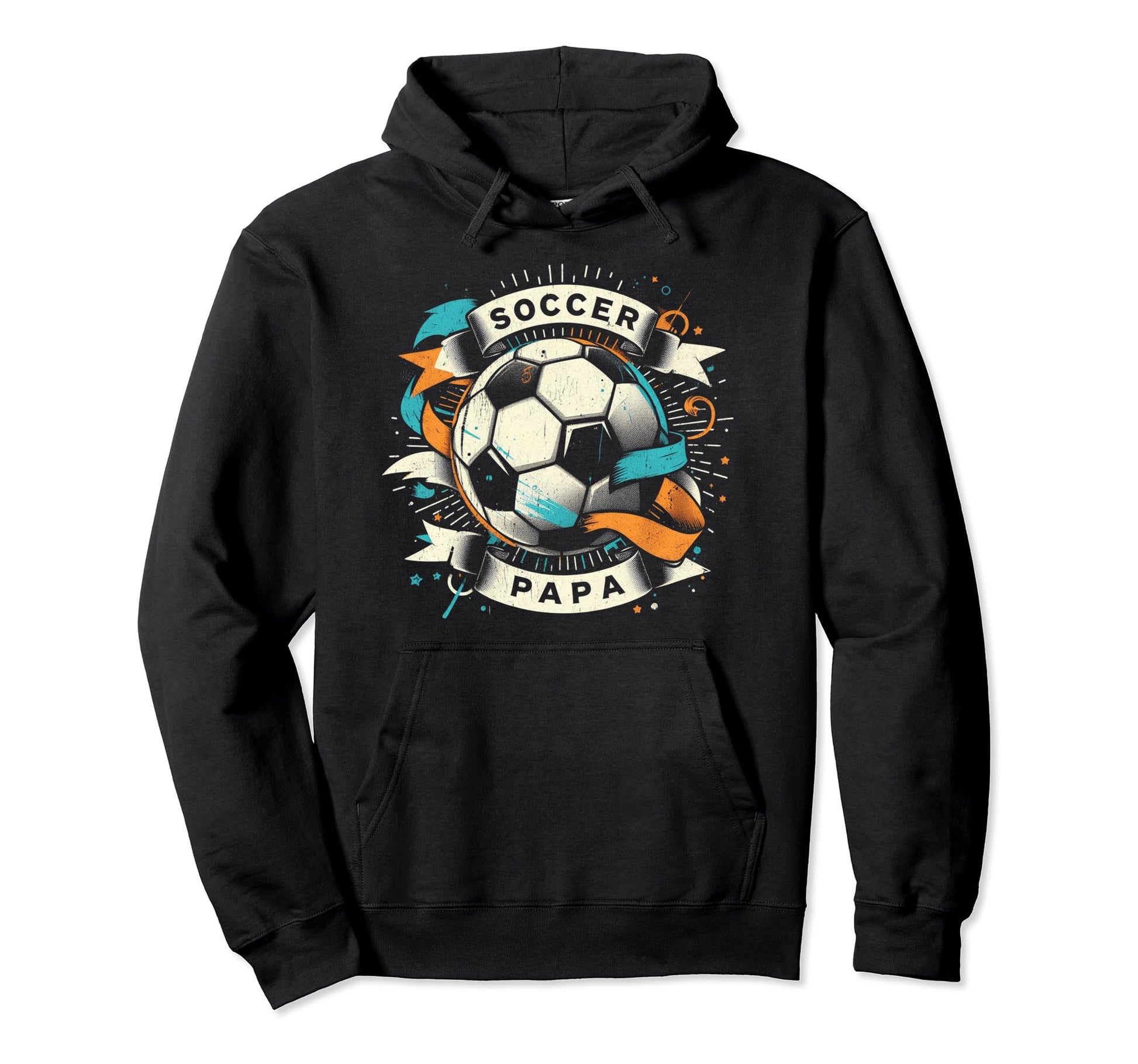 Soccer Papa Family Matching Dad Fathers Hoodie - Minimalist Print Unisex - T-Shirt, Sweatshirt, Hoodie